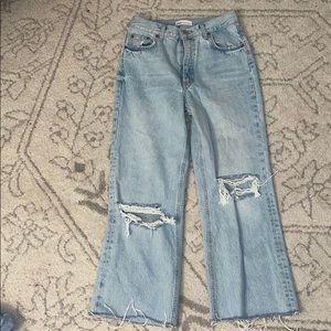 wide leg zara jeans